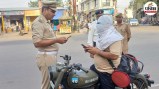 amroha traffic police challan campaign 613 action