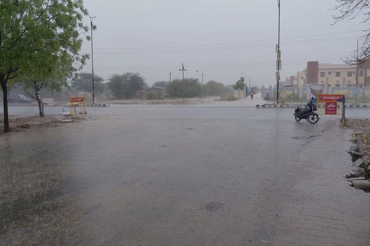 Rain in Nagaur