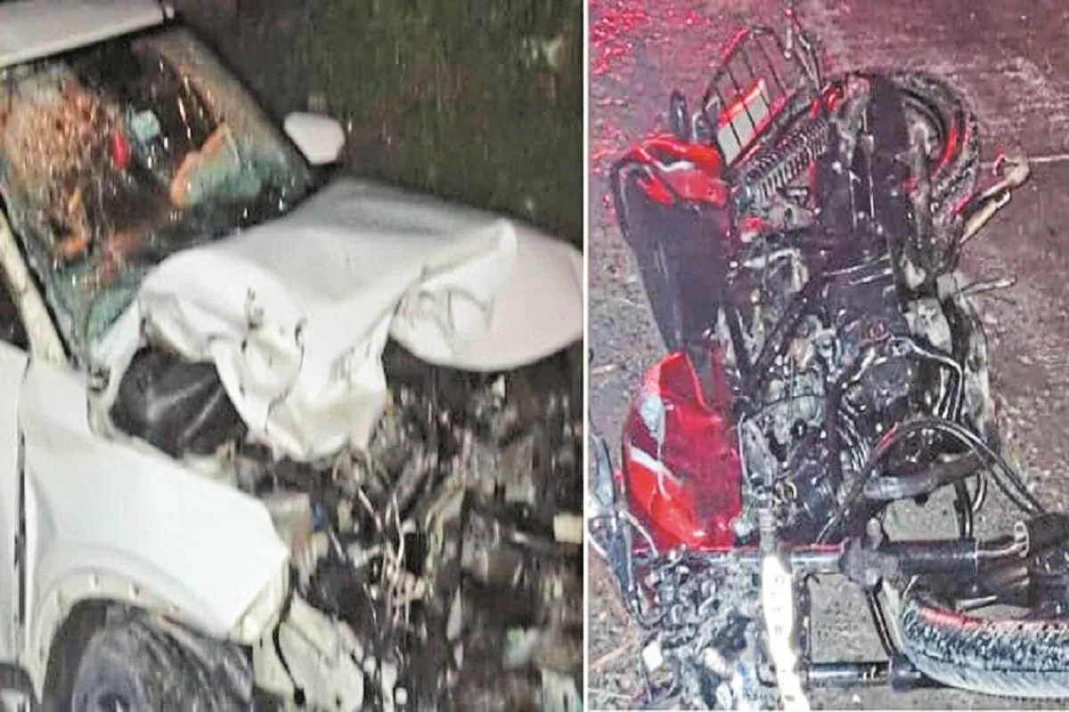 CG Accident: तेज रफ्तार कार ने बाइक सवार दंपति को रौंदा, पति की दर्दनाक मौत