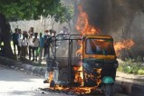 Cylinder blast in rickshaw