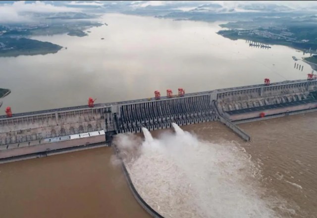 Dam on Brahmaputra river