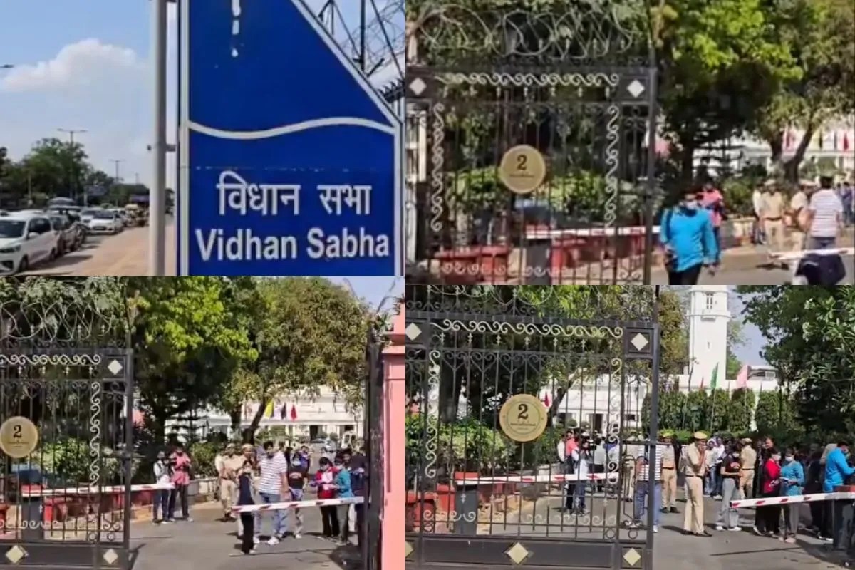 Major security lapse at Delhi Assembly ink thrown at Speaker's car