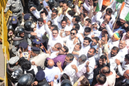 Congress Stages Vigorous Protest in Bhopal regarding farmer issues and Wheat Procurement MP news