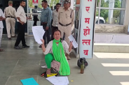 Woman Reaches Collectorate with Petrol and Matches during public hearing MP News