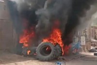 Ganganagar fire incident, Rawla Mandi fire news, Ganganagar shop fire, petrol fire accident Ganganagar, Rajasthan fire breaking news, Ganganagar cylinder fire incident, shop fire Sri Ganganagar, Ganganagar local news, Rajasthan accident news Ganganagar, Rawla Mandi latest news