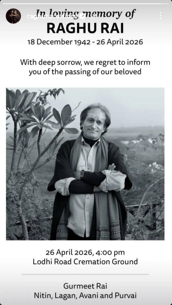 Raghu Rai Passes away