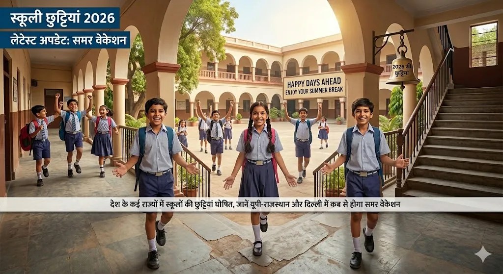 Summer Vacation 2026, school holidays 2026, up summer vacation, rajasthan summer vacation, mp summer vacation,