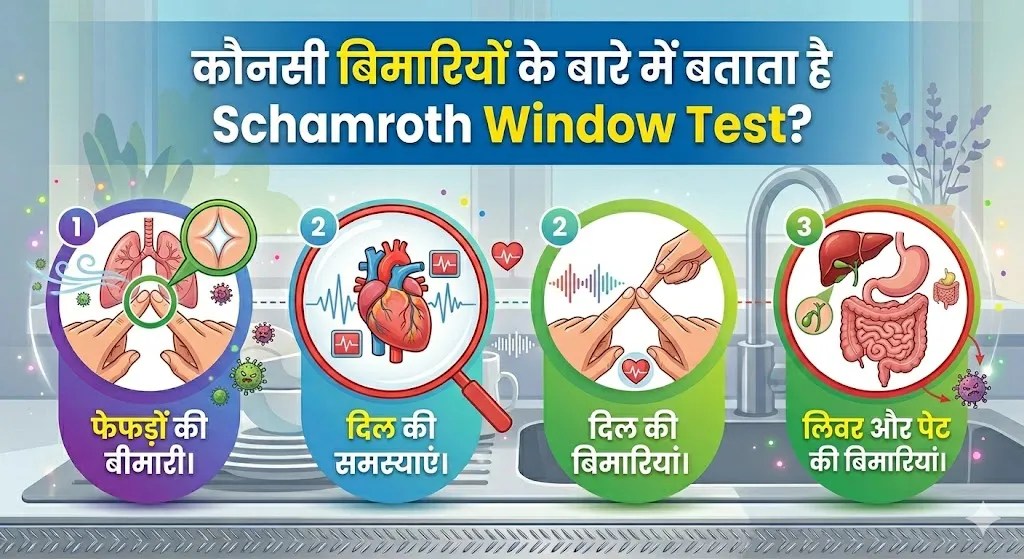 Schamroth Window Test
(Image- gemini)