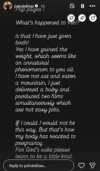 Patralekhaa Slams Body Shaming Post Weight Gain