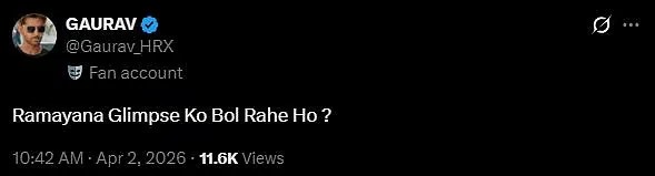 Sanjay Gupta On Ramayana Teaser