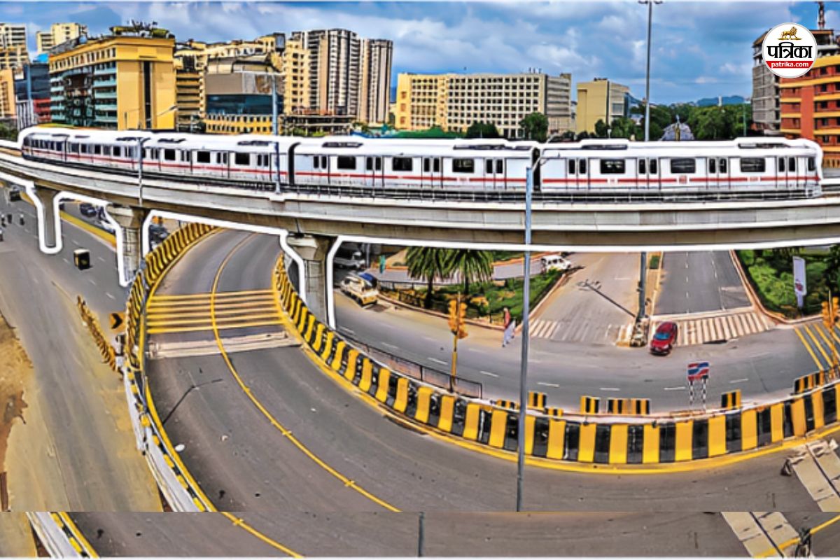 Elevated Metro Track on Tonk Road
