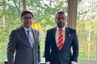 Vikram Misri with Kash Patel