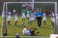 PM Narendra Modi plays football with youngsters
