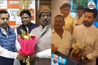ramdhani yadav with nitin nabin, ramdhani yadav with chirag paswan