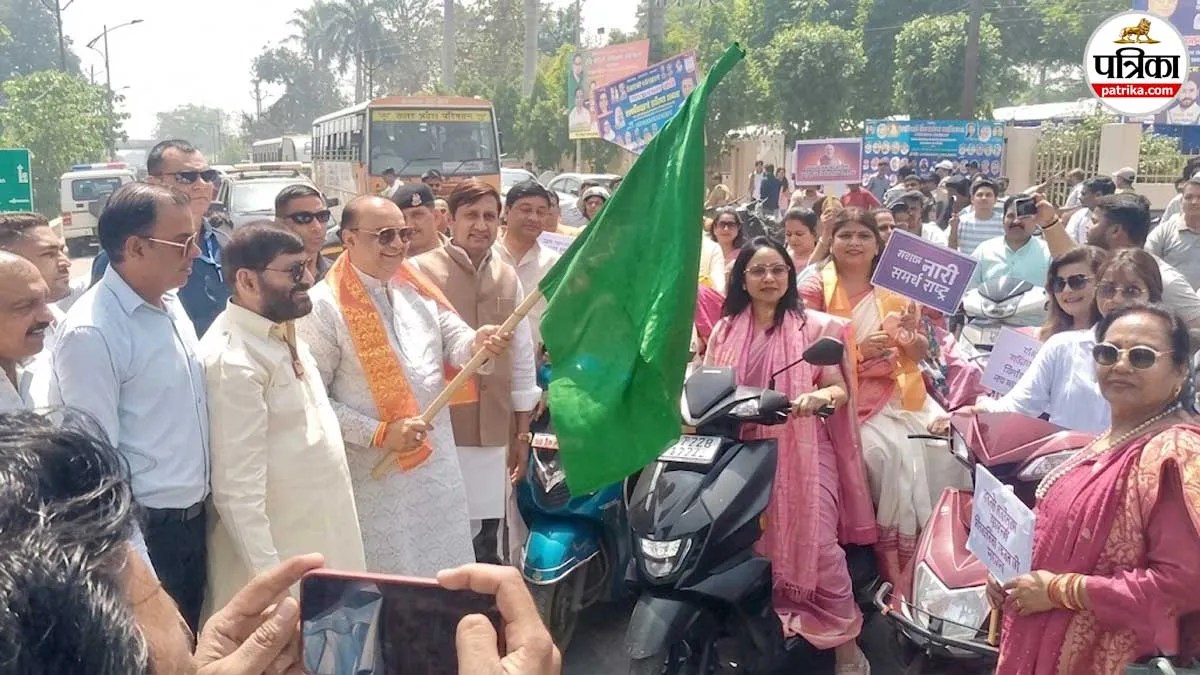 rampur nari shakti bike rally bjp