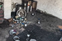 Stubble Fire Calves Burned Alive Family Left Homeless in bina mp news