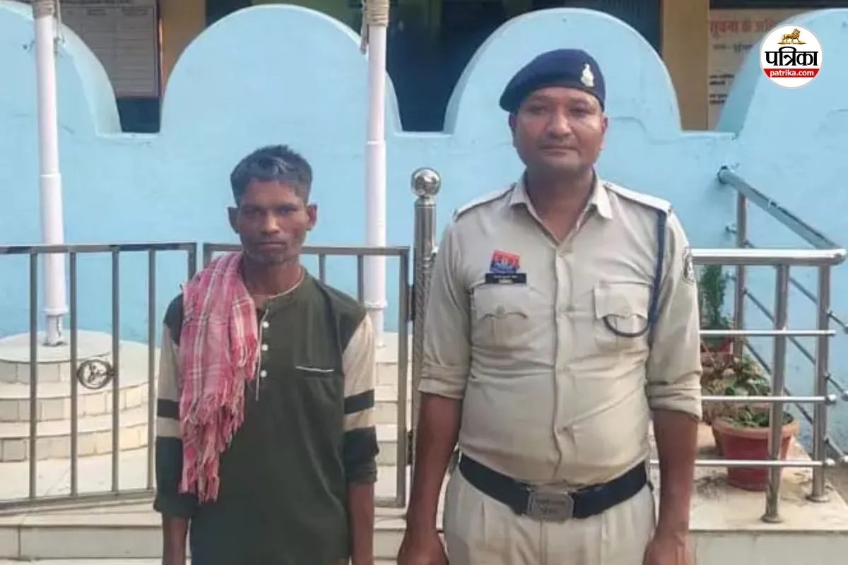 ATM तोड़फोड़ कर चोरी की कोशिश नाकाम, आरोपी गिरफ्तार, पूछताछ में कबूला जुर्म(photo-patrika)