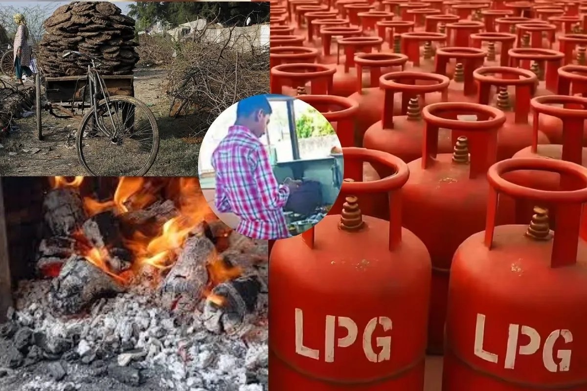 lpg gas shortage domestic cylinders cost rs 2000 in black people forced to use coal furnaces meerut