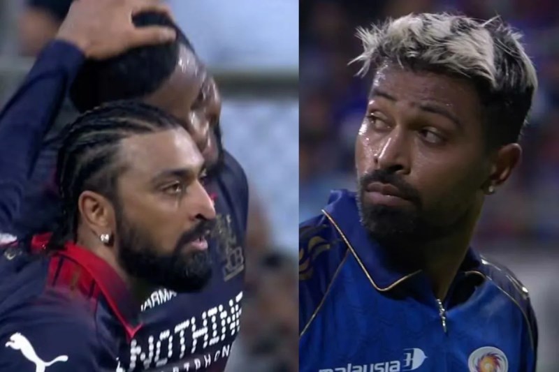 Hardik Pandya Krunal Pandya Fight ,हार्दिक क्रुणाल पंड्या लड़ाई, Krunal Pandya Aggressive Celebration ,क्रुणाल पंड्या आक्रामक जश्न, Hardik Pandya vs Krunal Pandya Viral Video ,हार्दिक बनाम क्रुणाल वायरल वीडियो, Hardik Pandya Girlfriend Mahieka Sharma ,हार्दिक पंड्या गर्लफ्रेंड माहिका शर्मा, IPL 2026 Mumbai Indians vs RCB Highlights ,MI vs RCB मैच हाइलाइट्स, Hardik Natasa Separation News ,हार्दिक नताशा अलगाव की खबरें, hardik pandya reaction on out , hardik pandya against krunal pandya