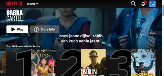 Netflix Top 10 Trending Shows in India
