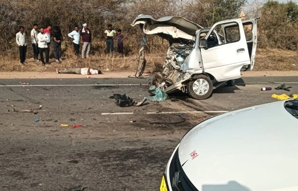 Horrific road accident in Nagaur: 4 people of the same family killed, 8 injured in collision between roadways bus and car