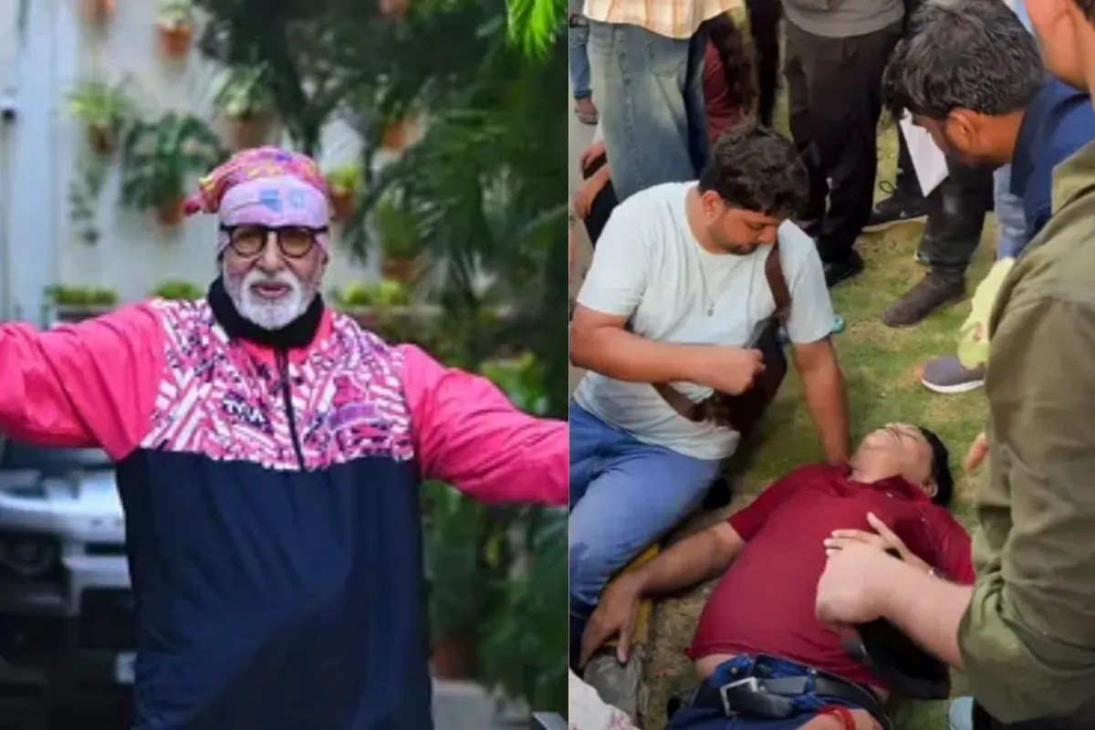 Amitabh Bachchan Jalsa Sunday darshan fan faints outside jalsa due to extreme heat people got angry