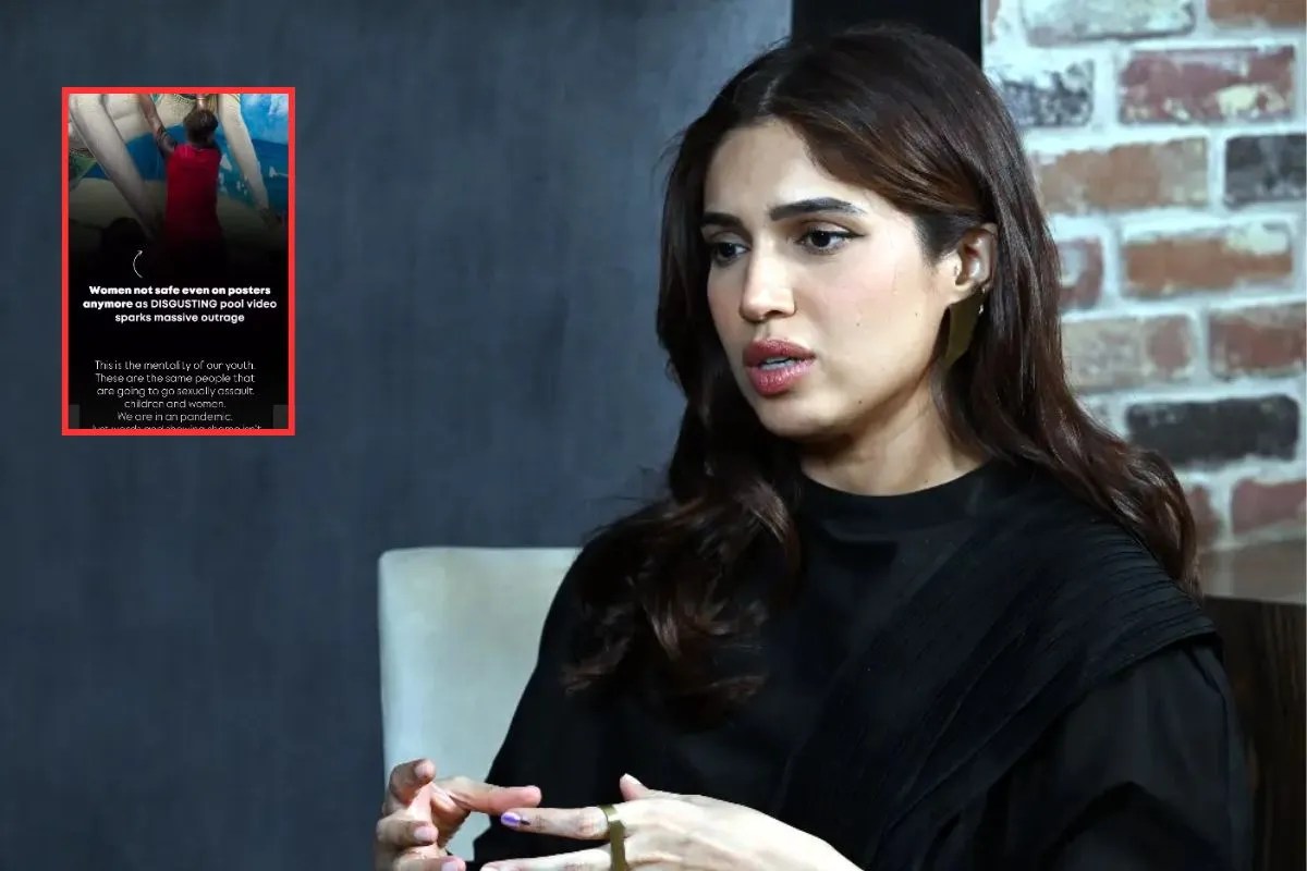 Bhumi Pednekar Angry On pool wall painting video youths vulgar mindset actress said shame sexually assault