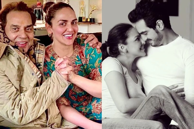 Esha deol shares photo with ex husband bharat takhtani after divorce and father dharmendra padma award