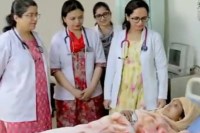 अस्पताल में भर्ती महिला फोटो सोर्स TMU Hospital x account