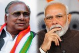 PM Narendra Modi and Congress leader V Hanumantha Rao on the gold and fuel consumption controversy
