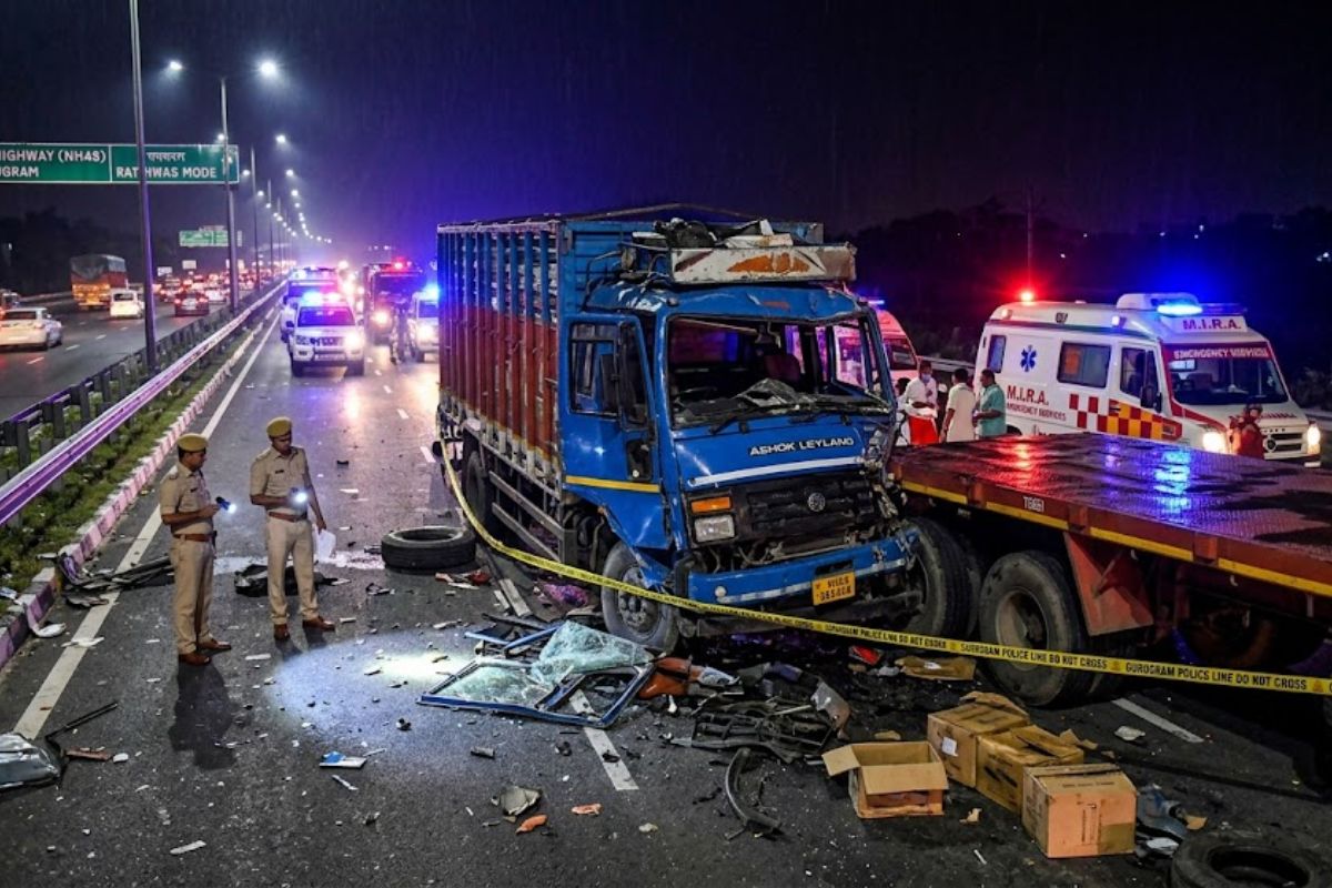 Gurugram Road Accident