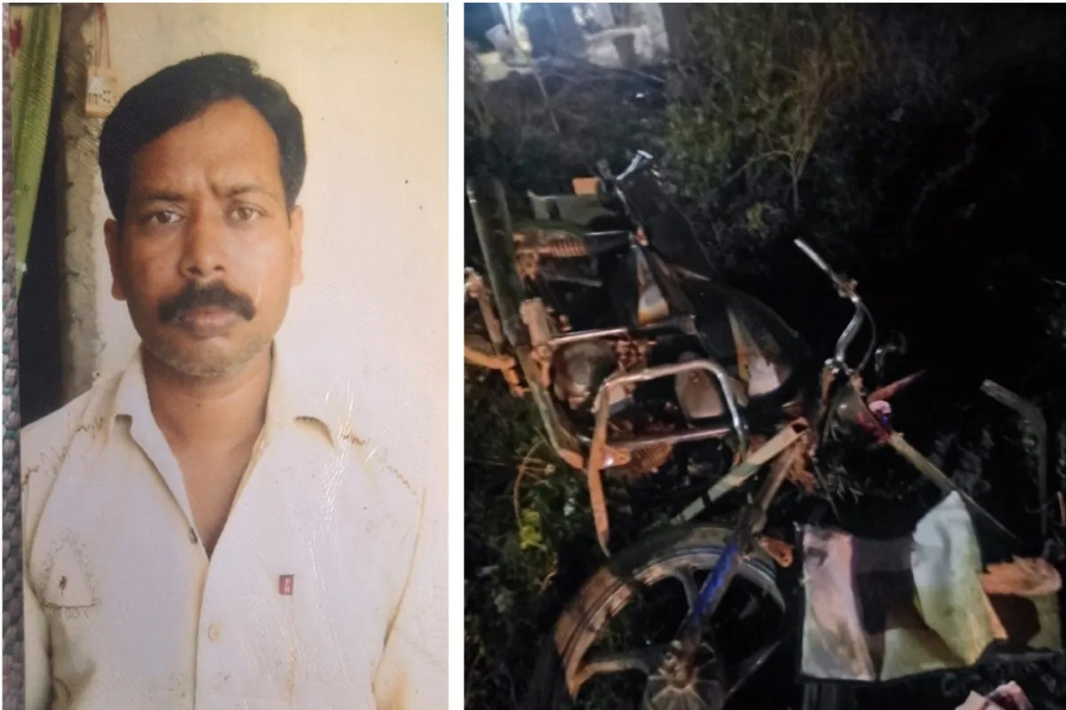 BJP Leader died in road accident, BJP Booth president died