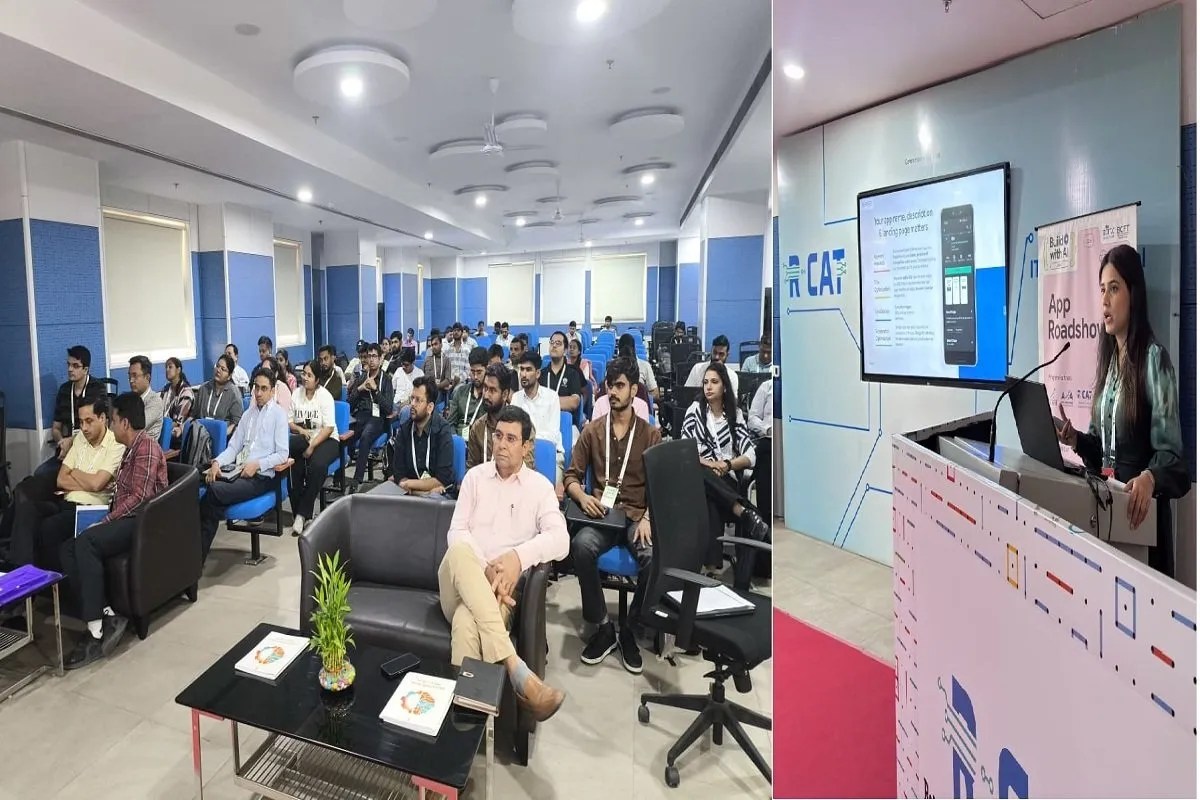 Build with AI Workshop by Google India and Rajasthan Government at RCAT Jaipur.