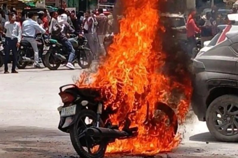 Baran bike fire