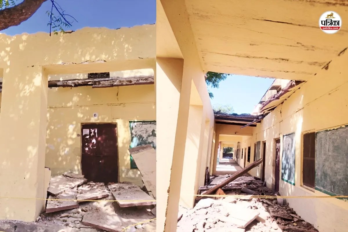 Dilapidated school building Rajasthan