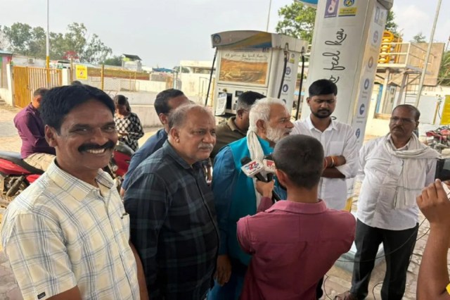 Congress protest on Petrol-Diesel price