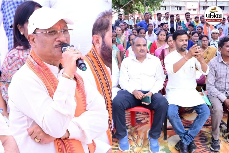 खाट में बैठकर ग्रामीणों से किया संवाद (फोटो सोर्स- DPR)