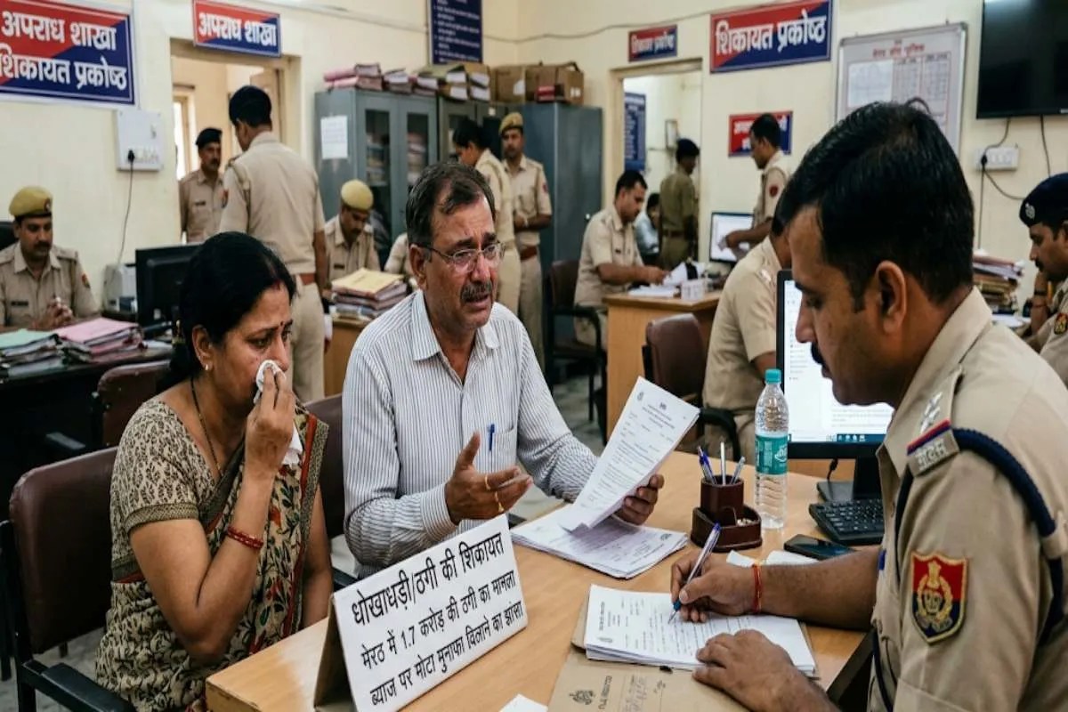 fraud case rs more than 1 crore in meerut businessmans trapped in beauty parlor operator