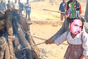 brother kills brother for nine bighas of land six year old daughter performs last rites of father meerut