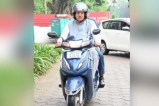 मंत्री की स्कूटी सवारी बनी चर्चा का विषय