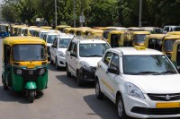 Delhi Taxi Drivers Protest