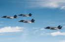 US fighter jets and drones