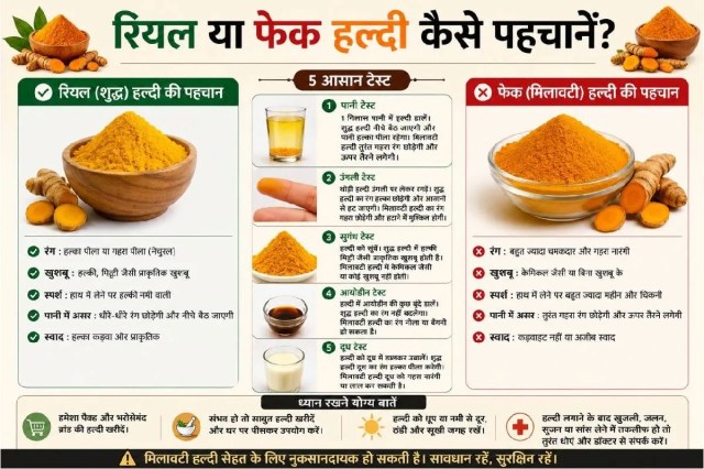 Fake Turmeric or real turmeric difference