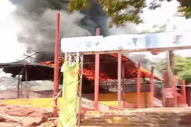 Huge fire, Fire in Kudargarh