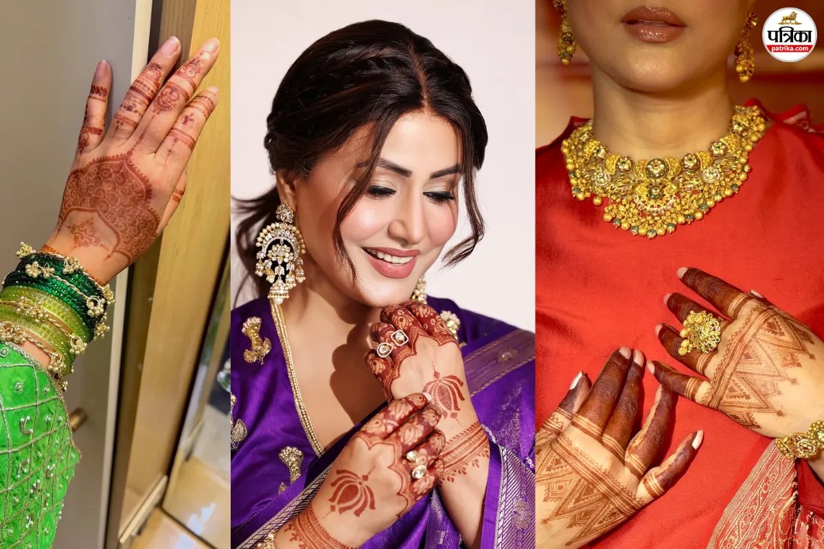 Hina Khan Inspired Mehndi Designs, Bakrid Mehndi Design