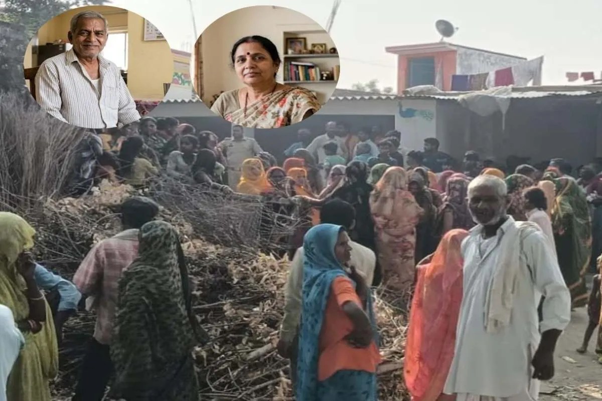 husband stabbed his wife to death with a sharp weapon then hanged himself sitapur crime news