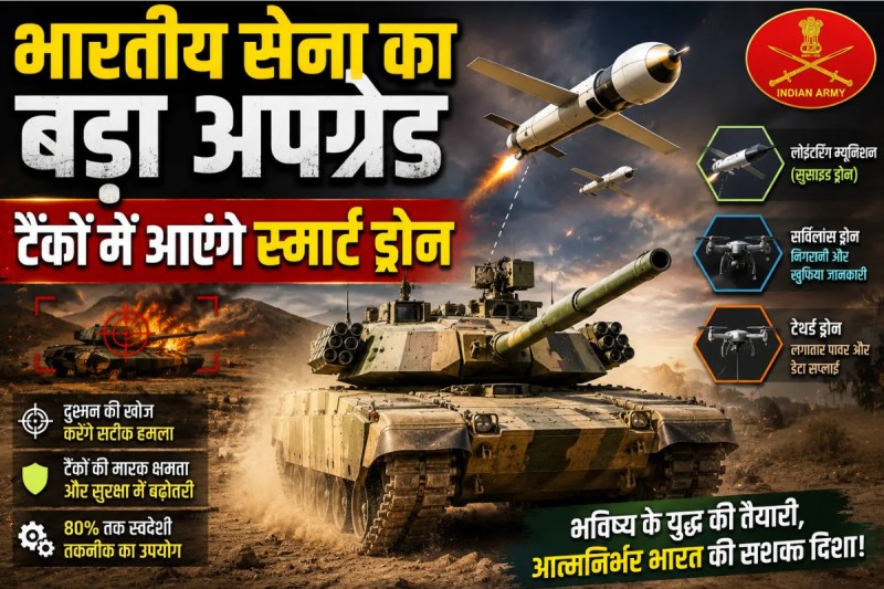 Indian Tanks Kamikaze Drone Upgrade