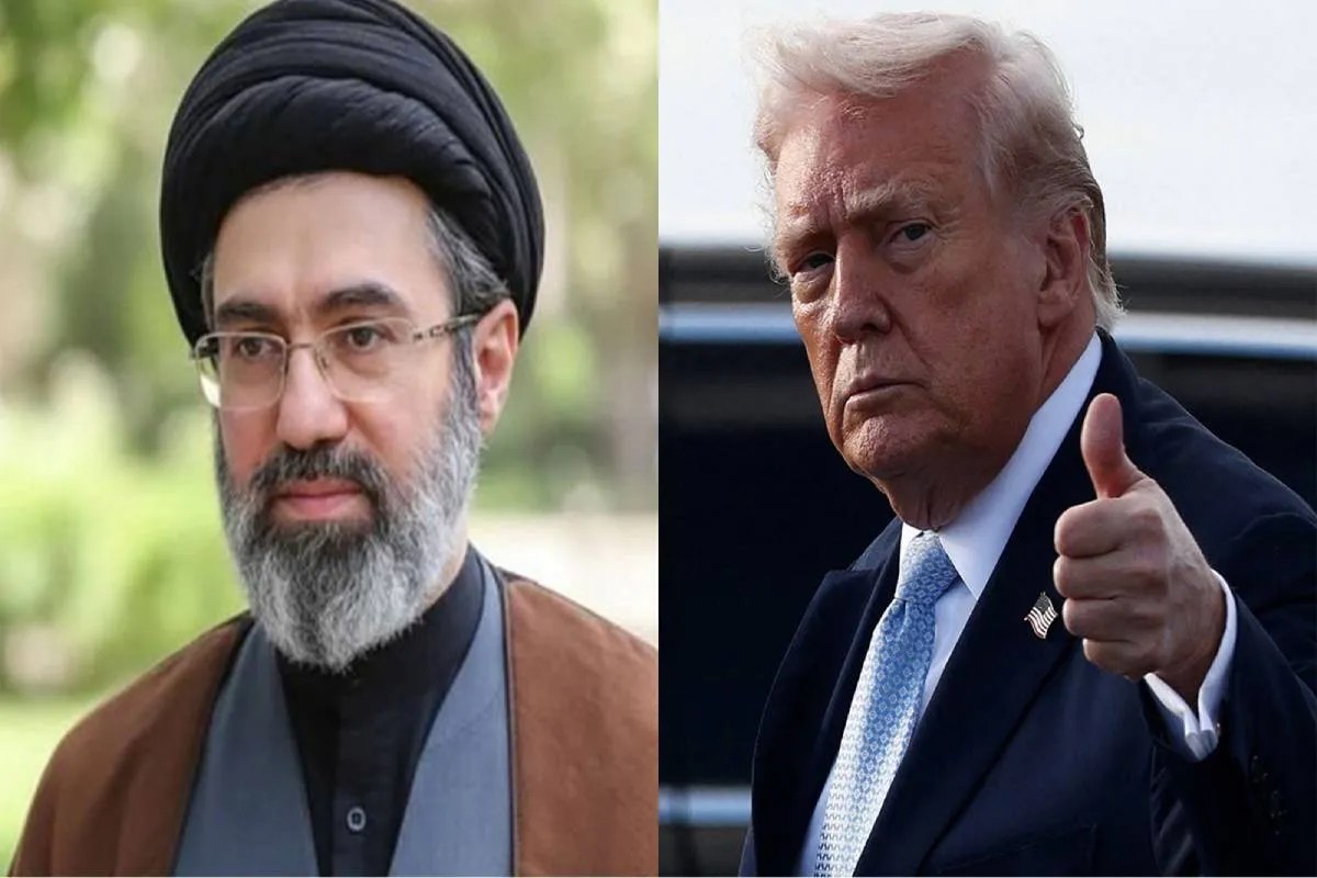 Iranian Supreme Leader Mojtaba Khamenei and Donald Trump