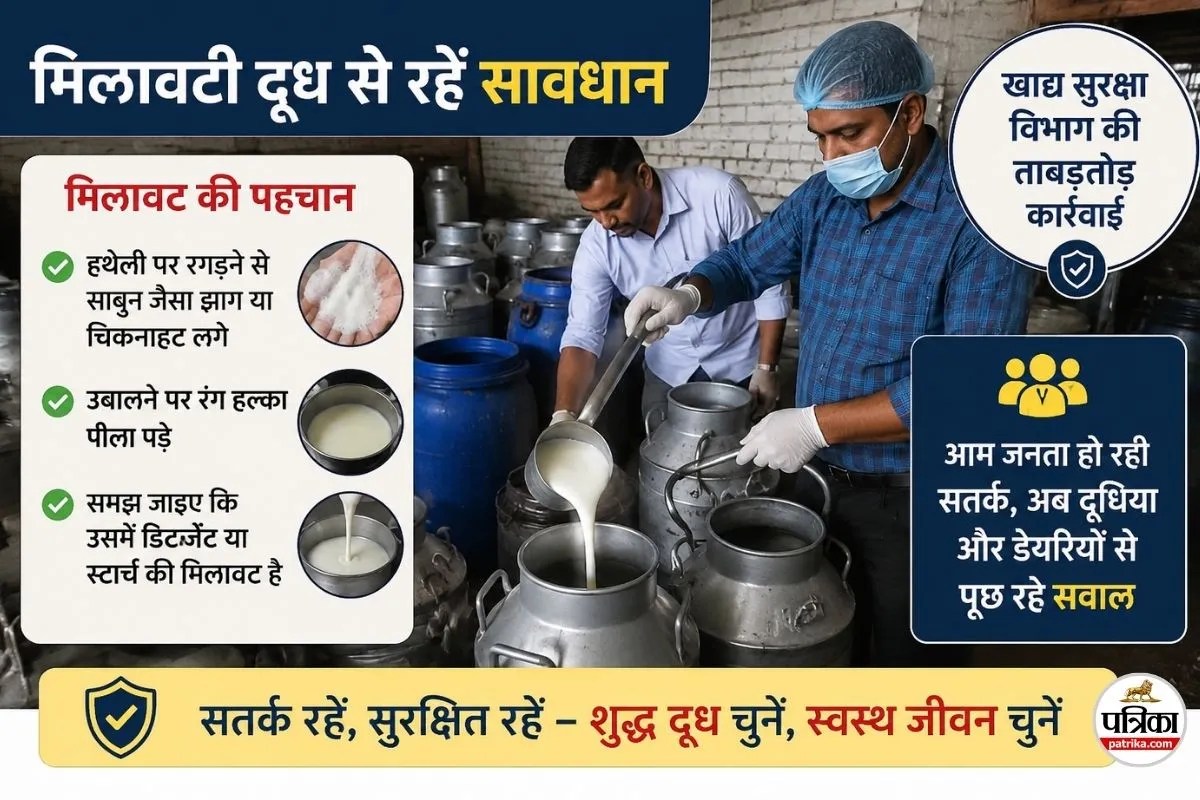 दूध शुद्ध है या ज़हर?
