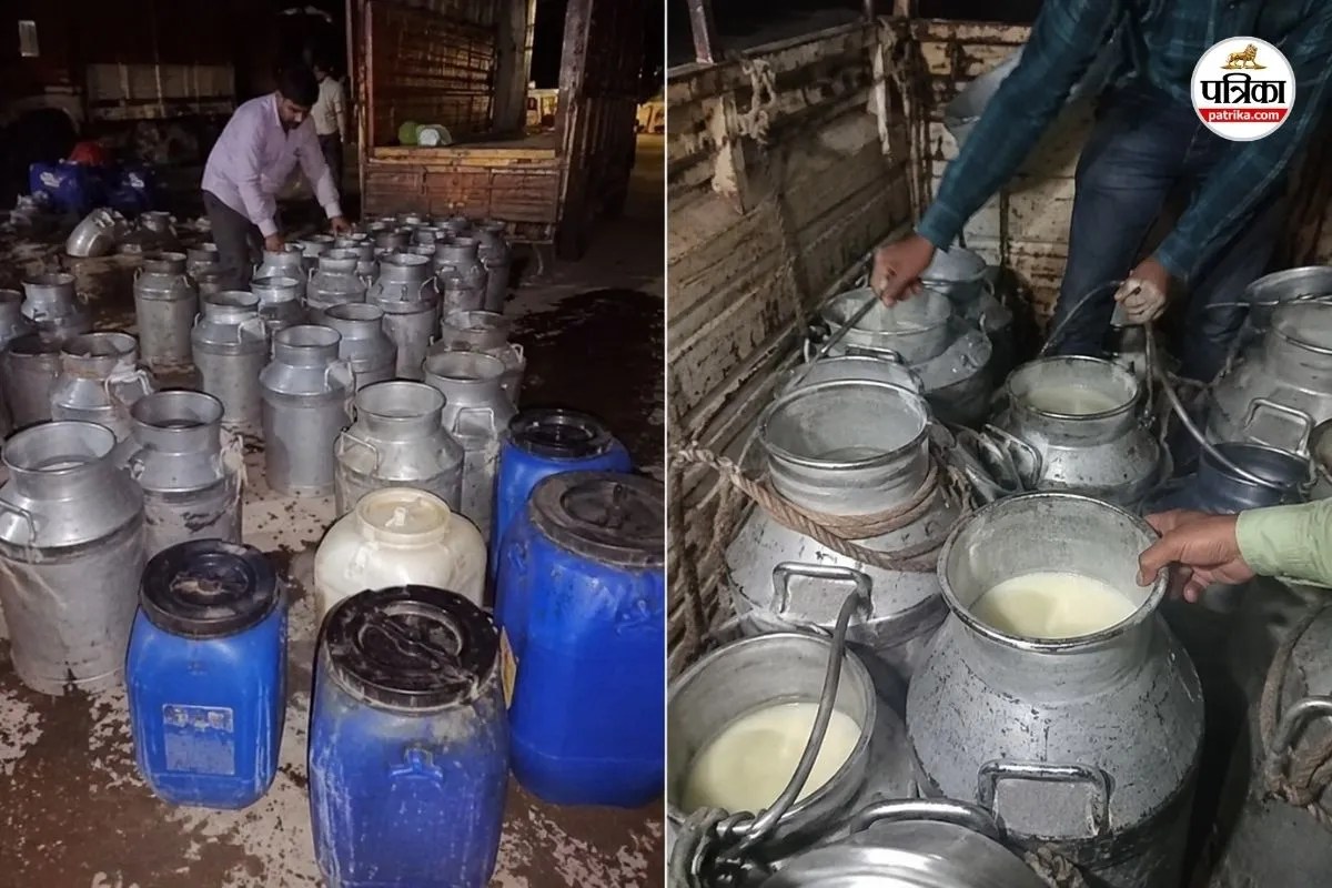 Jaipur Food Safety Raid - Adulterated Milk Destroyed